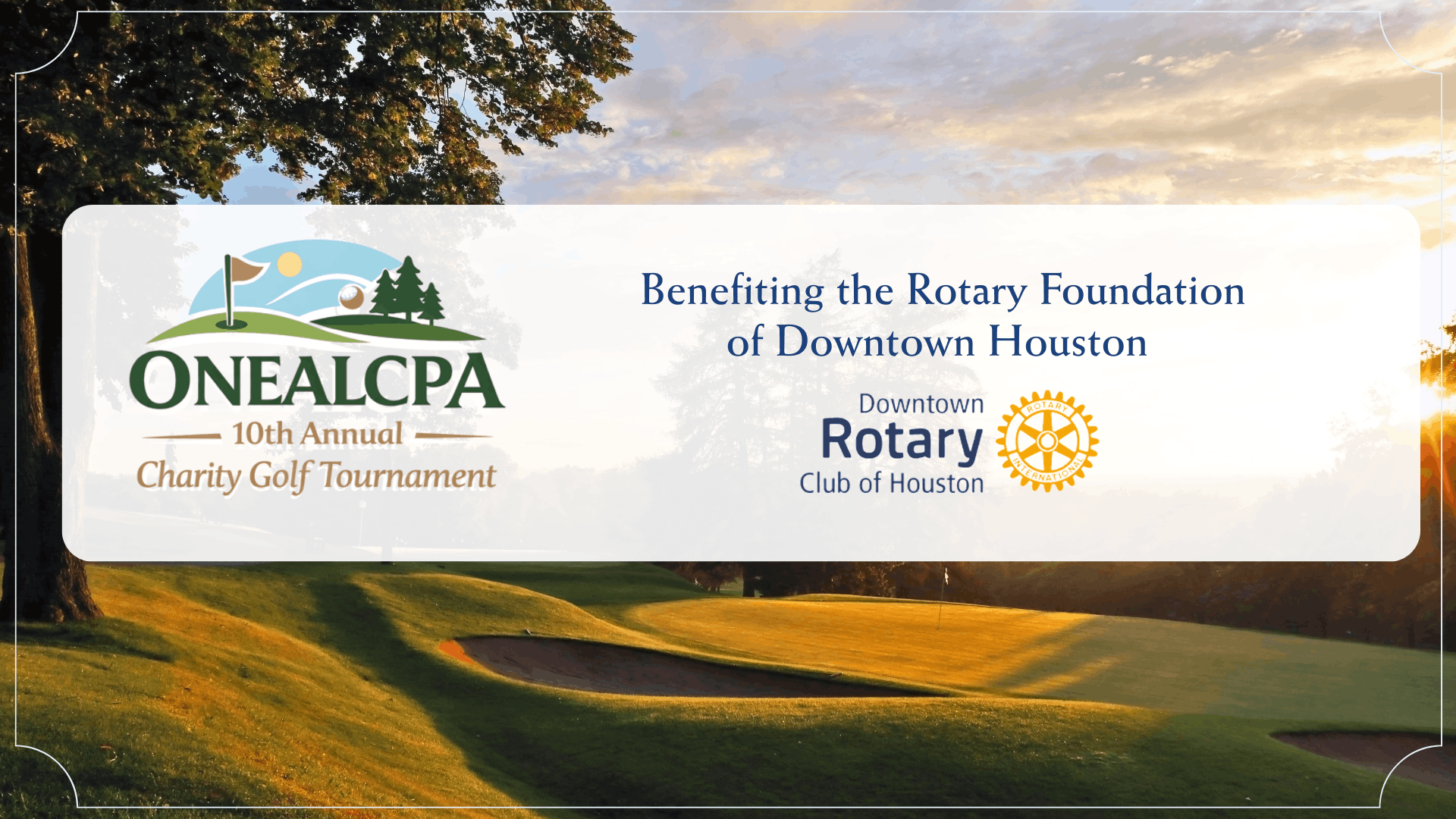 ONEALCPA 10th Annual Charity Golf Tournament