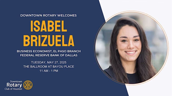 Rotary May Luncheon Speaker Isabel Brizuela