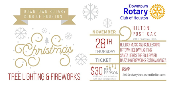 Thanksgiving Day Uptown Houston Holiday Tree Lighting & Fireworks