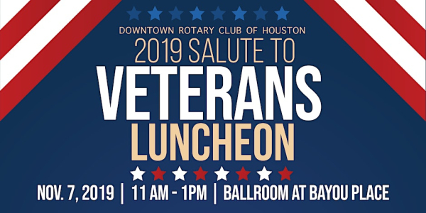 2019 Salute to Veterans Luncheon with the U.S. Naval Academy Alumni and USO Houston